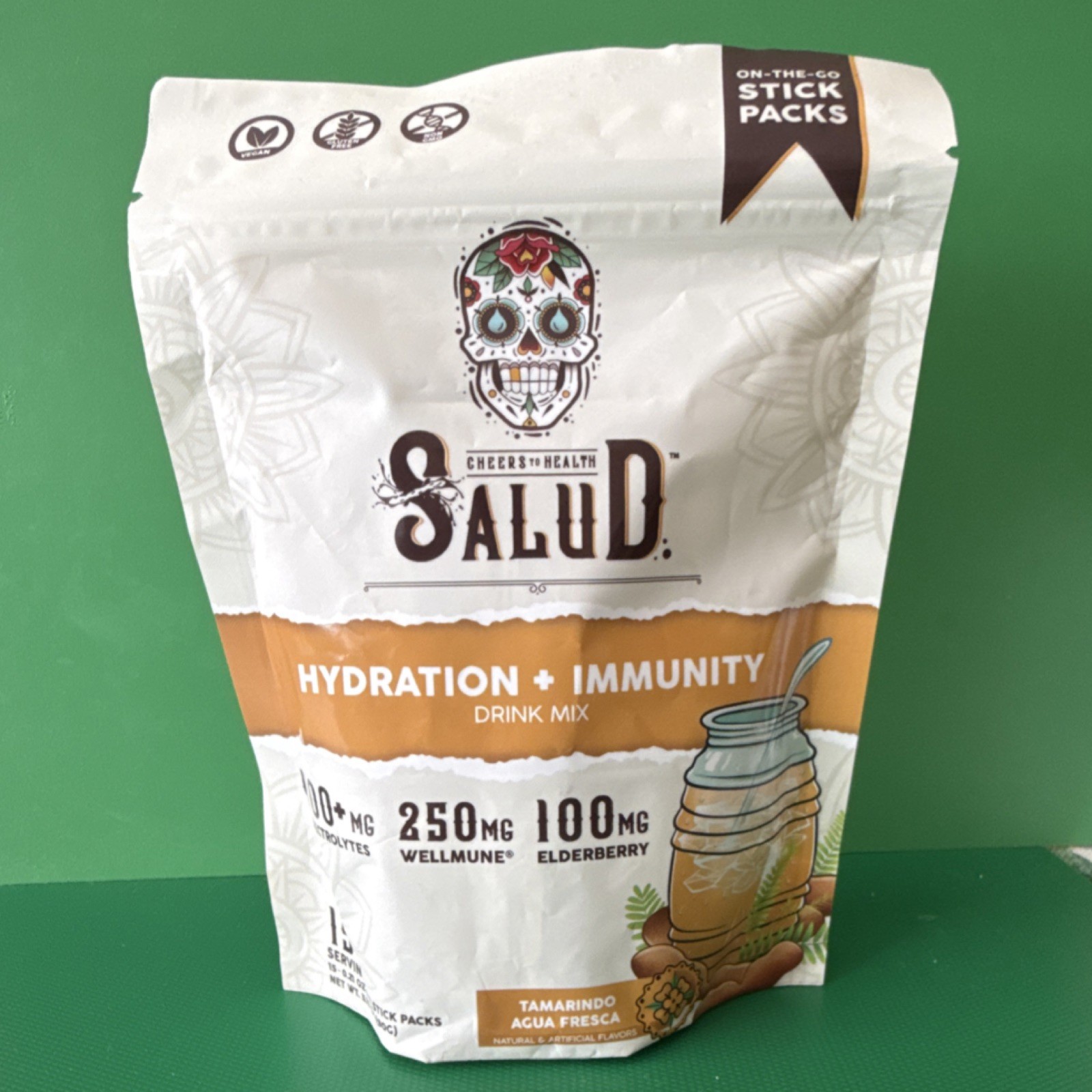 Salud Hydration + Immunity Electrolytes Powder Tamarindo Agua Fresca 10ct