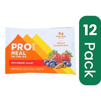Pro Bar Whole Berry Blast Organic – 3 oz (Pack of 12)