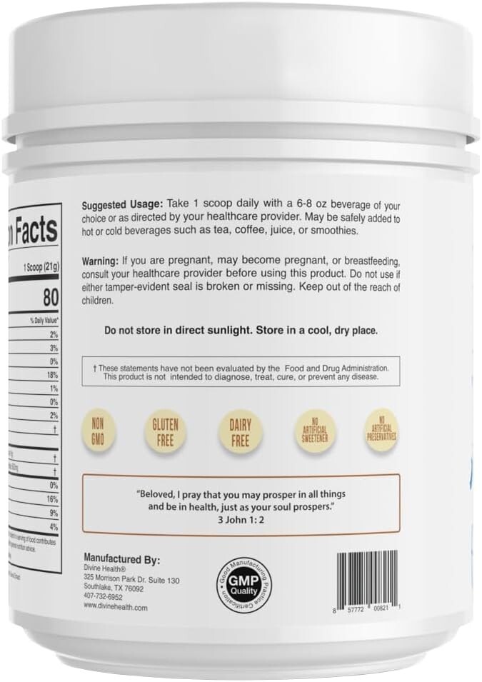 Divine Health Dr. Colbert Keto Zone Vanilla Collagen Powder® (30 Servings)