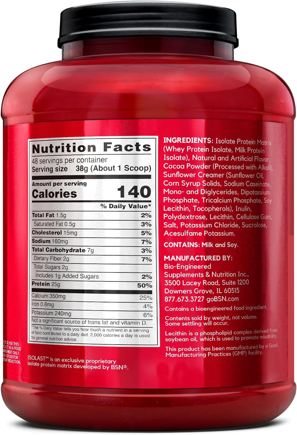 SYNTHA-6 Isolate, Chocolate Post Workout Protein Powder for Muscle Gain, Whey Pr