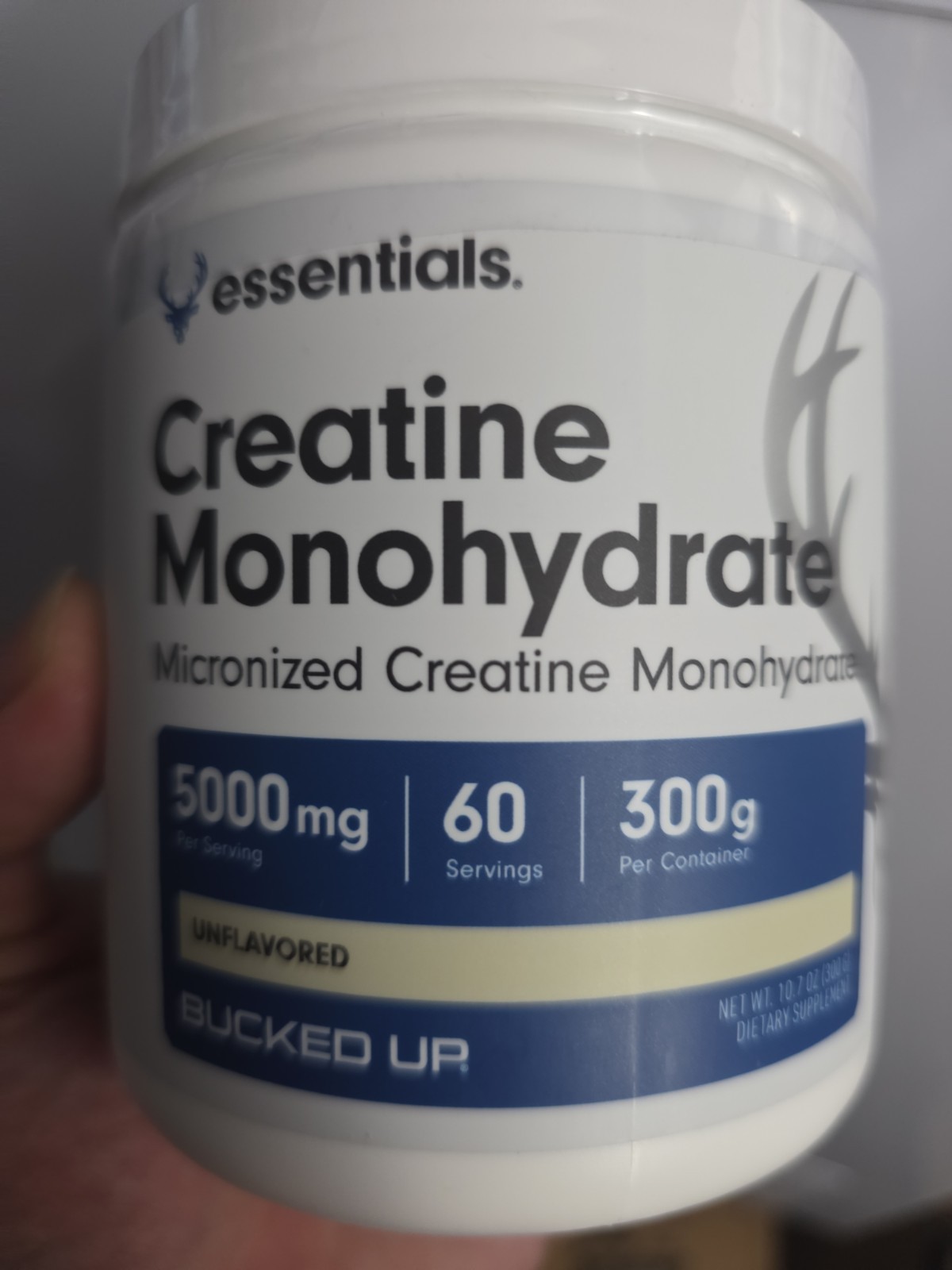 300g Creatine Monohydrate Powder with 60 Servings, Easy to Mix and Gluten Free