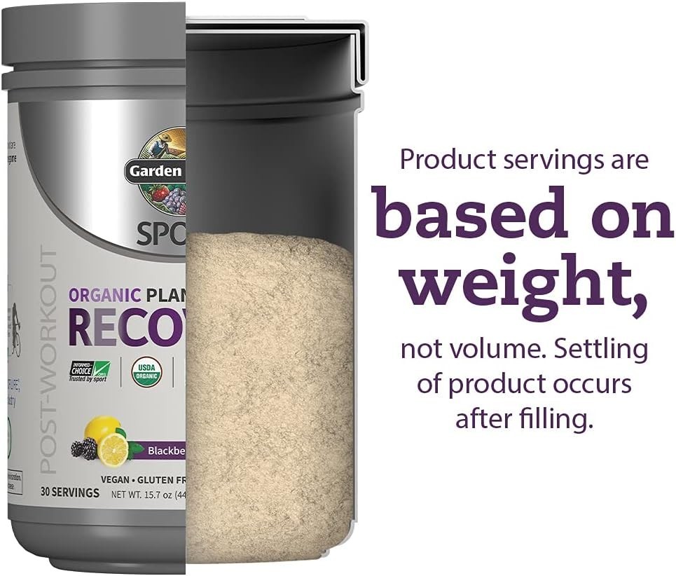 Plant-Based Post Workout Recovery Powder – 30 Servings, Blackberry Flavor