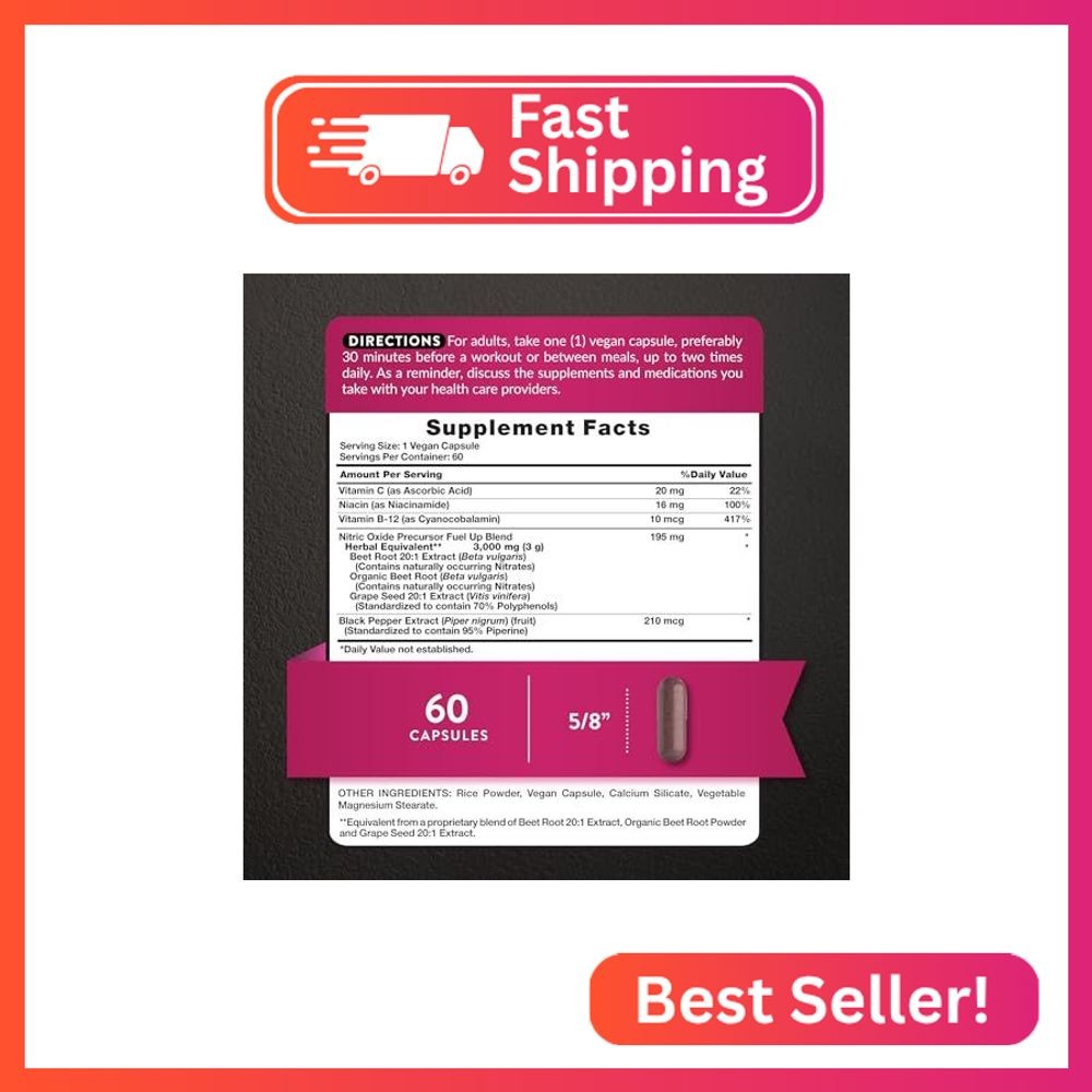 Nature’s Truth Beet Root Capsules | 60 Count