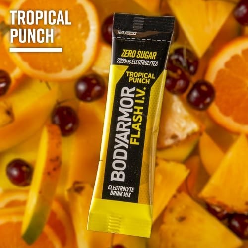 Electrolyte Drink Mix Packets – Tropical Punch, Zero Sugar, Coconut Water Powder