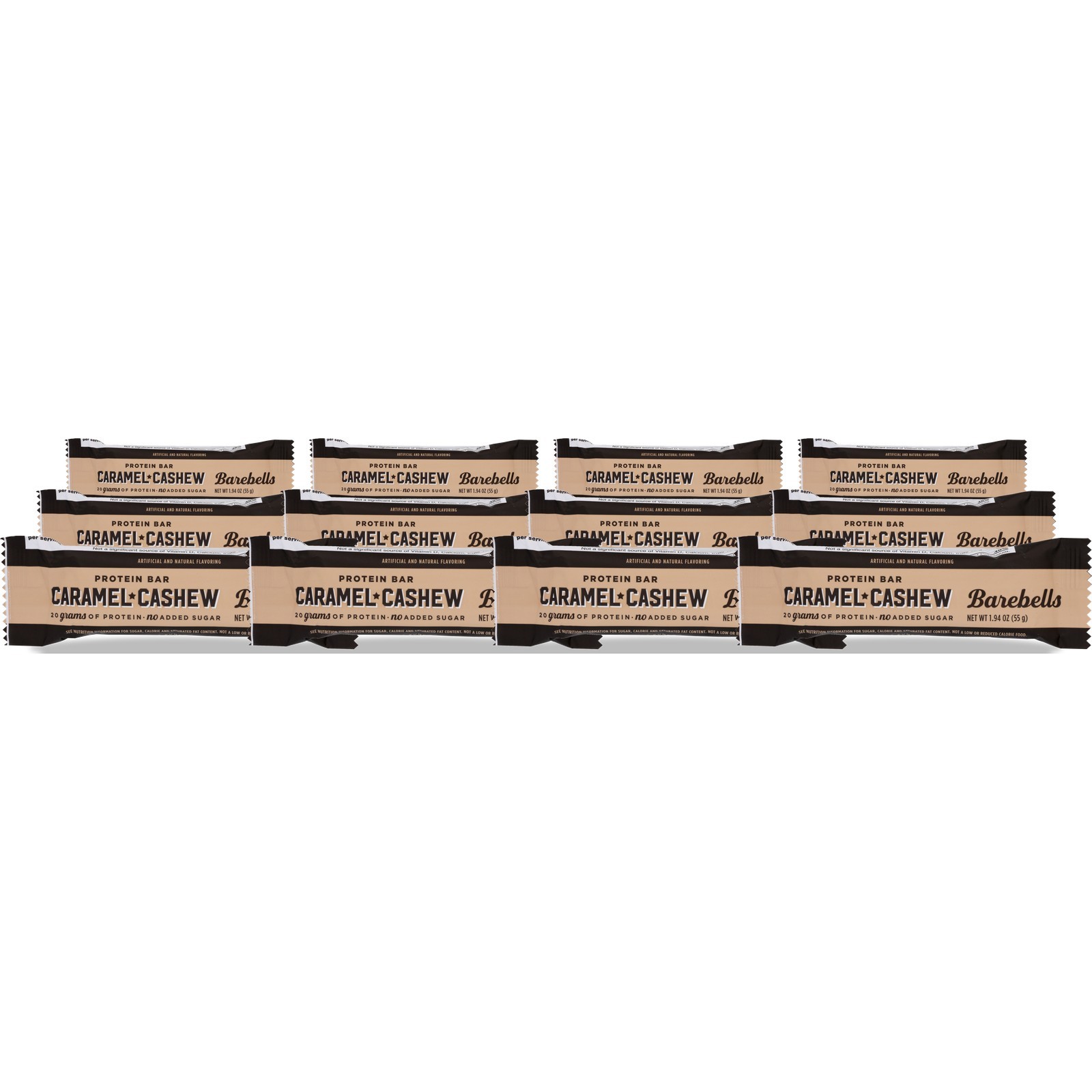 Caramel Cashew Protein Bar By Barebells 1.94 Oz Snack 12 Pack