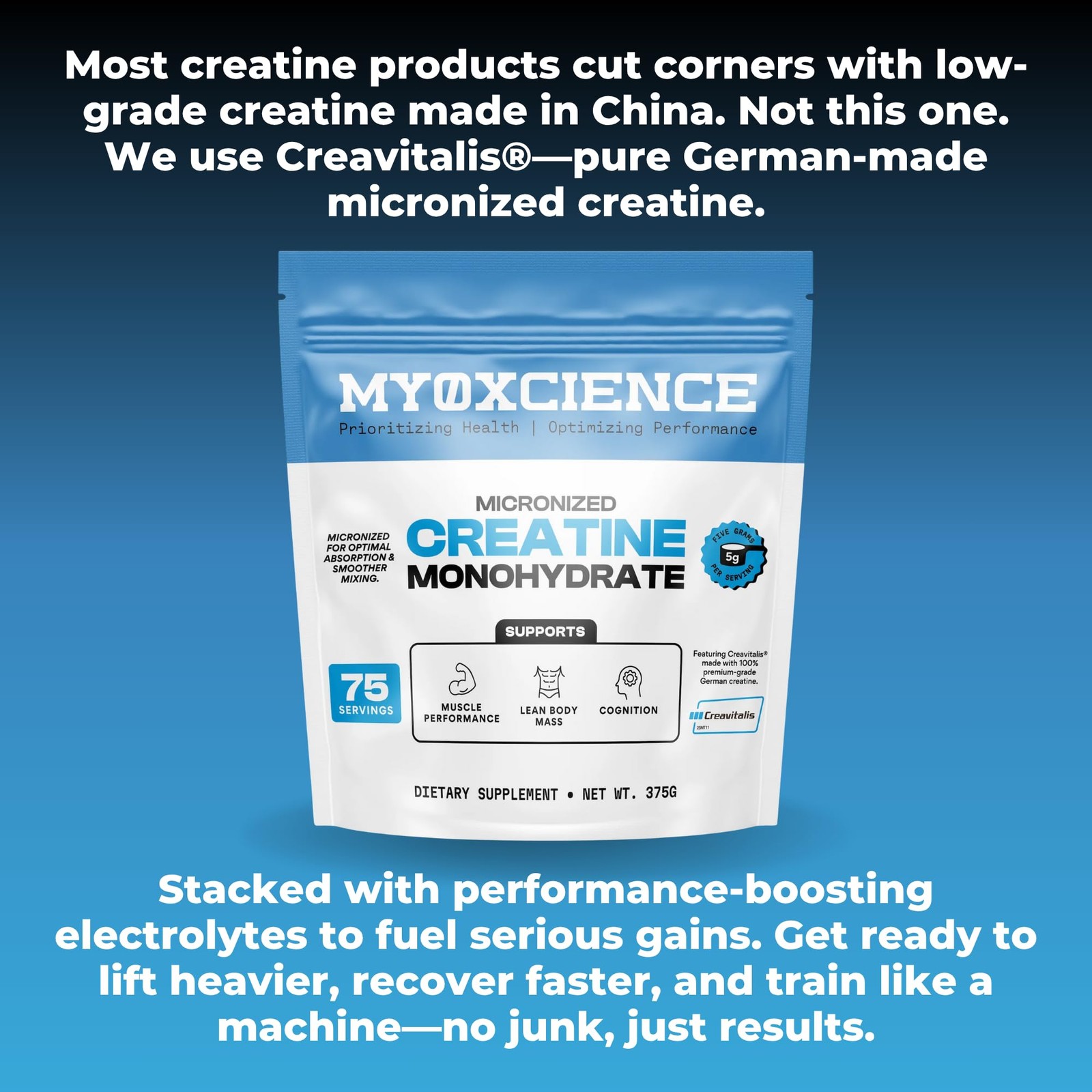 MYOXCIENCE Micronized Creavitalis Creatine | The World’s Purest Micronized Fo…