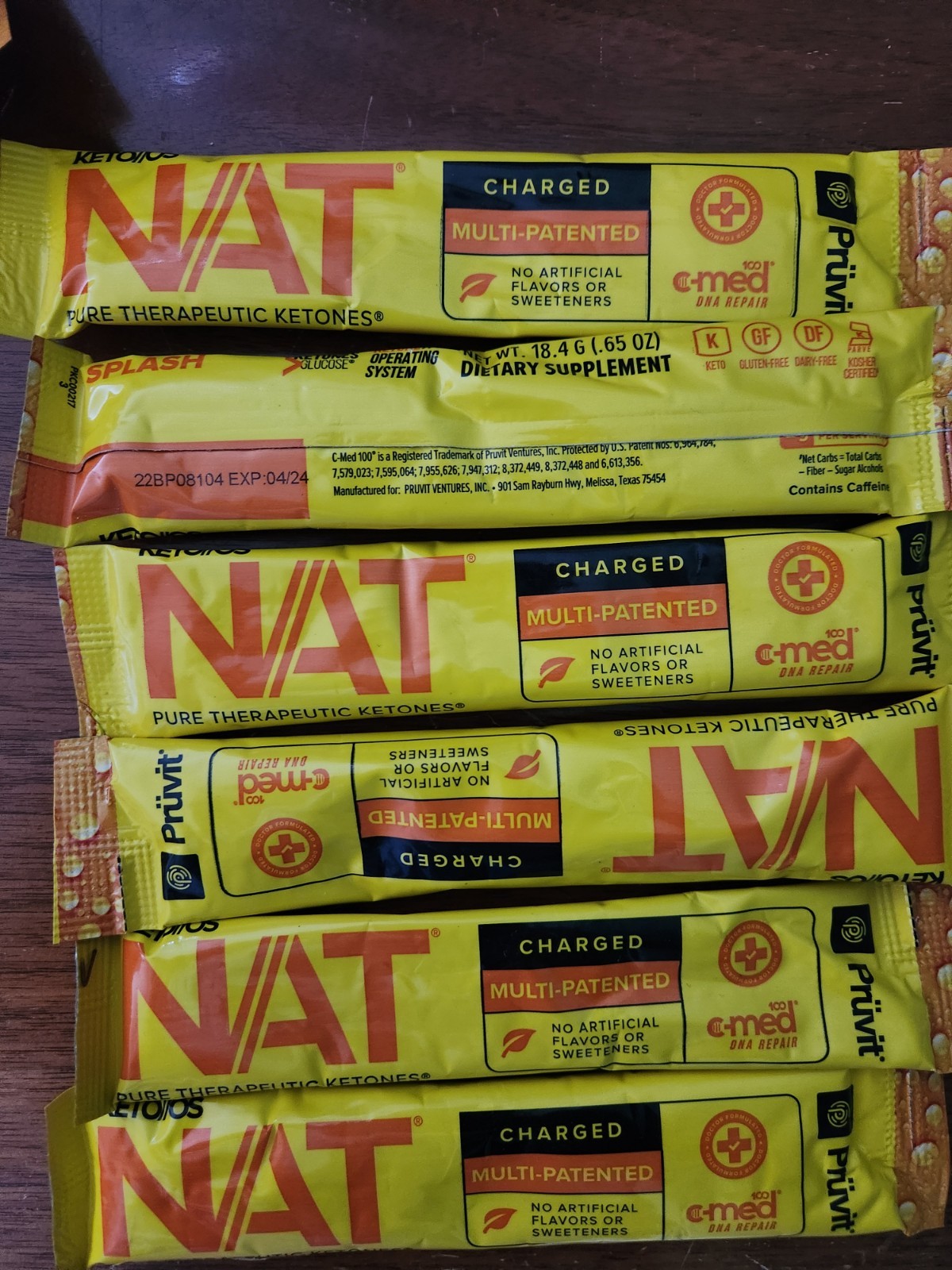 Pruvit nat Ketones Splash 12-pack Charged And Caff Free
