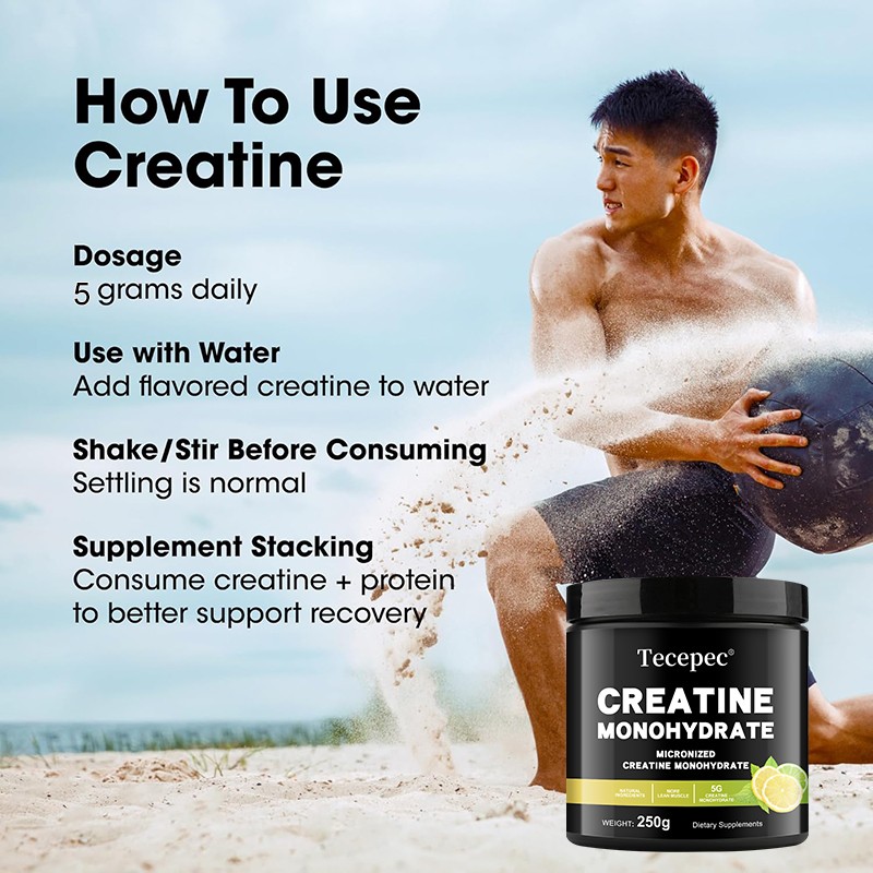 Creatine Monohydrate Powder Improve Muscle Strength Enhance Cognitive Function
