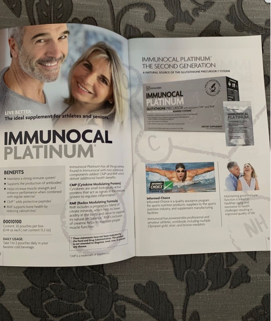 Immunocal PLATINUM, Helps Maintain Immune System 60 pouches
