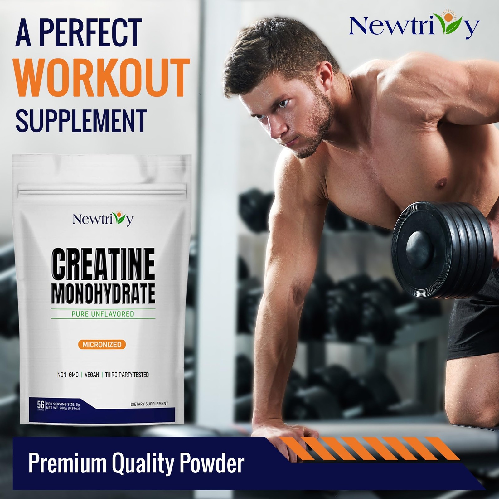 Creatine Monohydrate,Micronized, Pure,Unflavored,280g 9.87 Ounce (Pack of 1)
