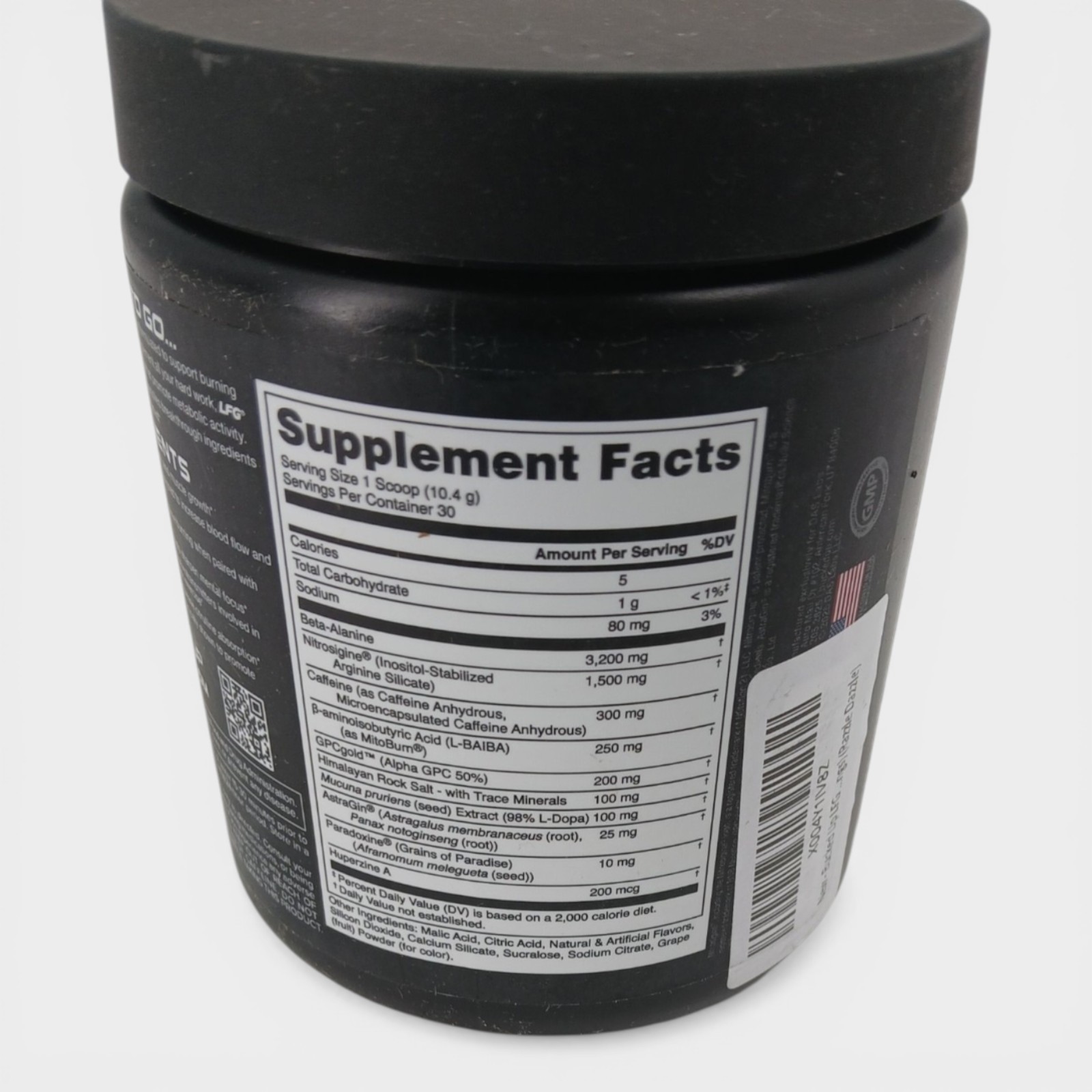 Bucked Up Burn Pre-Workout Powder – Razzle Dazzle Flavor, 11 OZ.