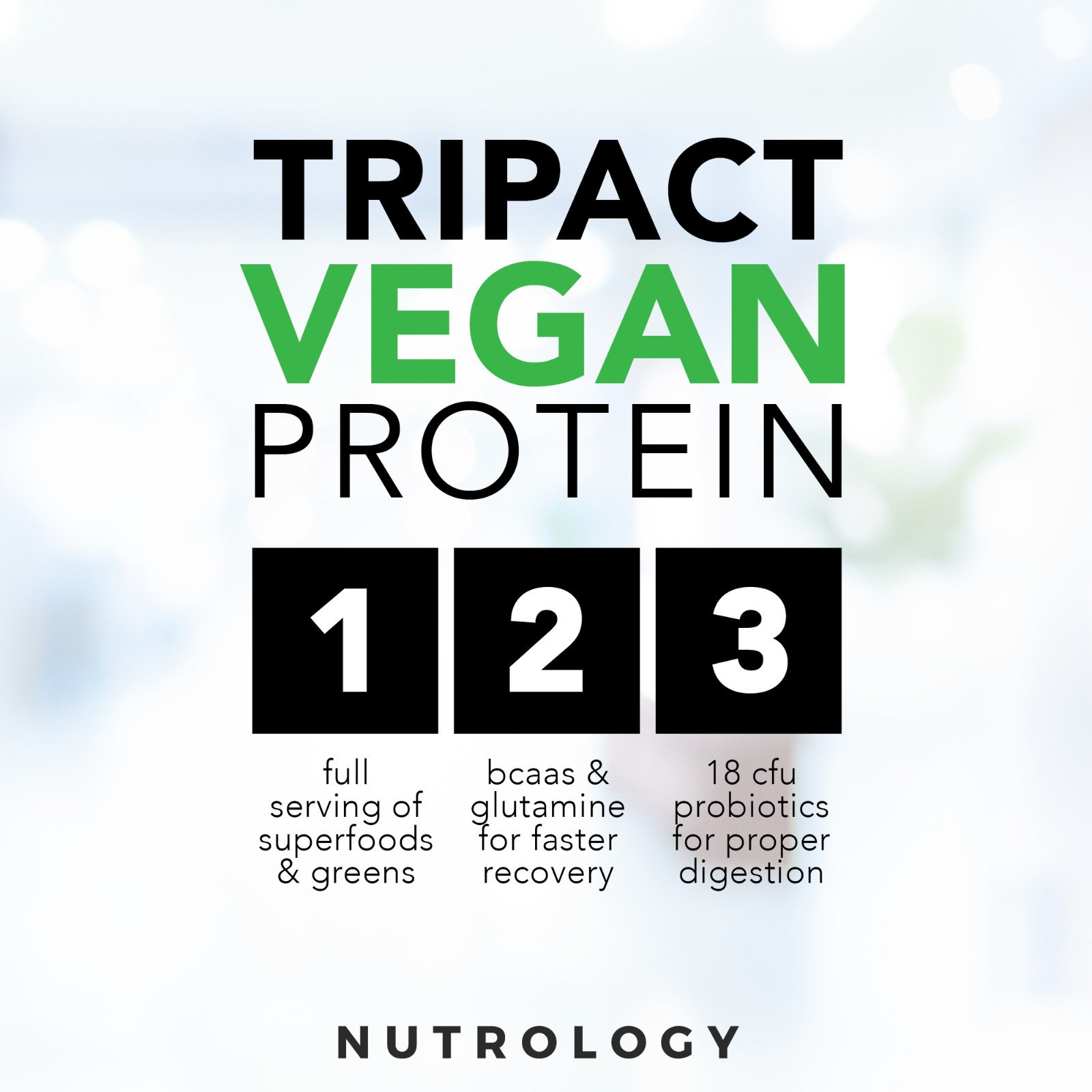 Tripact Vegan Protein–Non-GMO–Organic Plant Proteins – Chocolate Peanut Butter