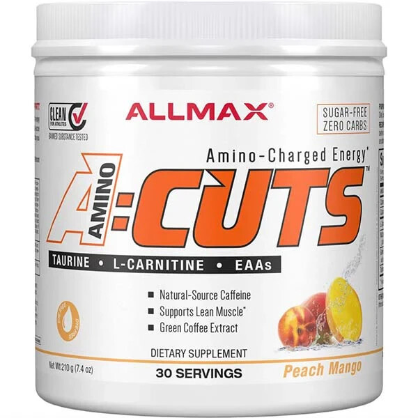 AllMax A:Cuts Amino Energy 30 Servings Peach Mango 30 servings
