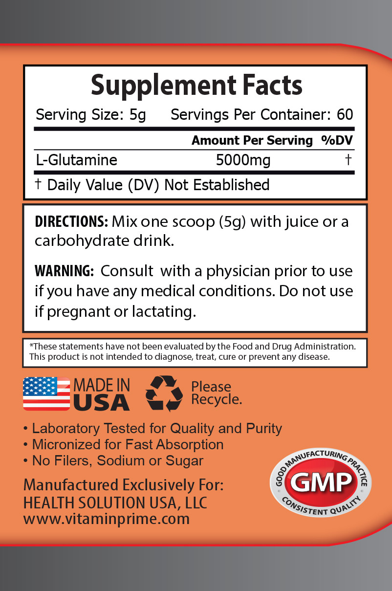 l-glutamine supplement GLUTAMINE POWDER 5000mg improves stamina and endurance 2