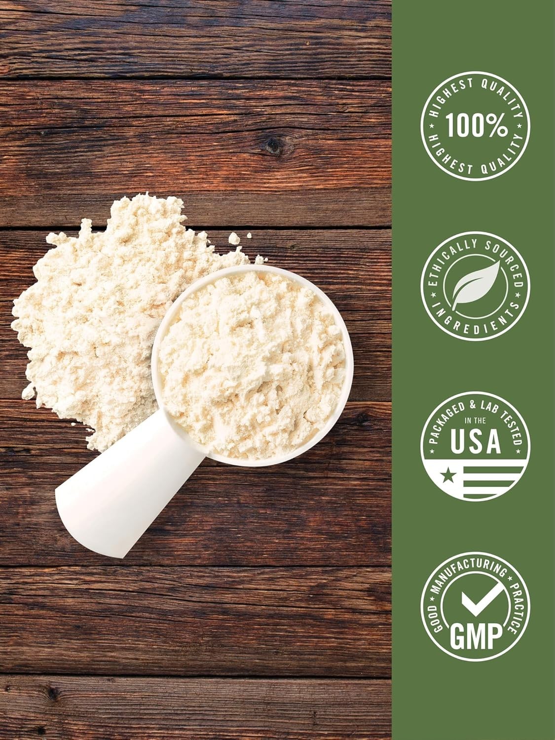 Grass Fed Whey Protein Powder 2lb Unflavored 33g Protein Non-GMO Gluten Free