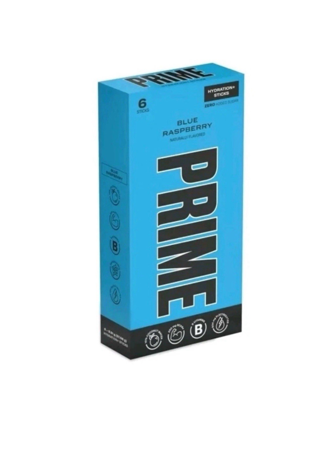 Prime Hydration + Sticks Blue Raspberry 72 Sticks Total Lot of 12 check BB!