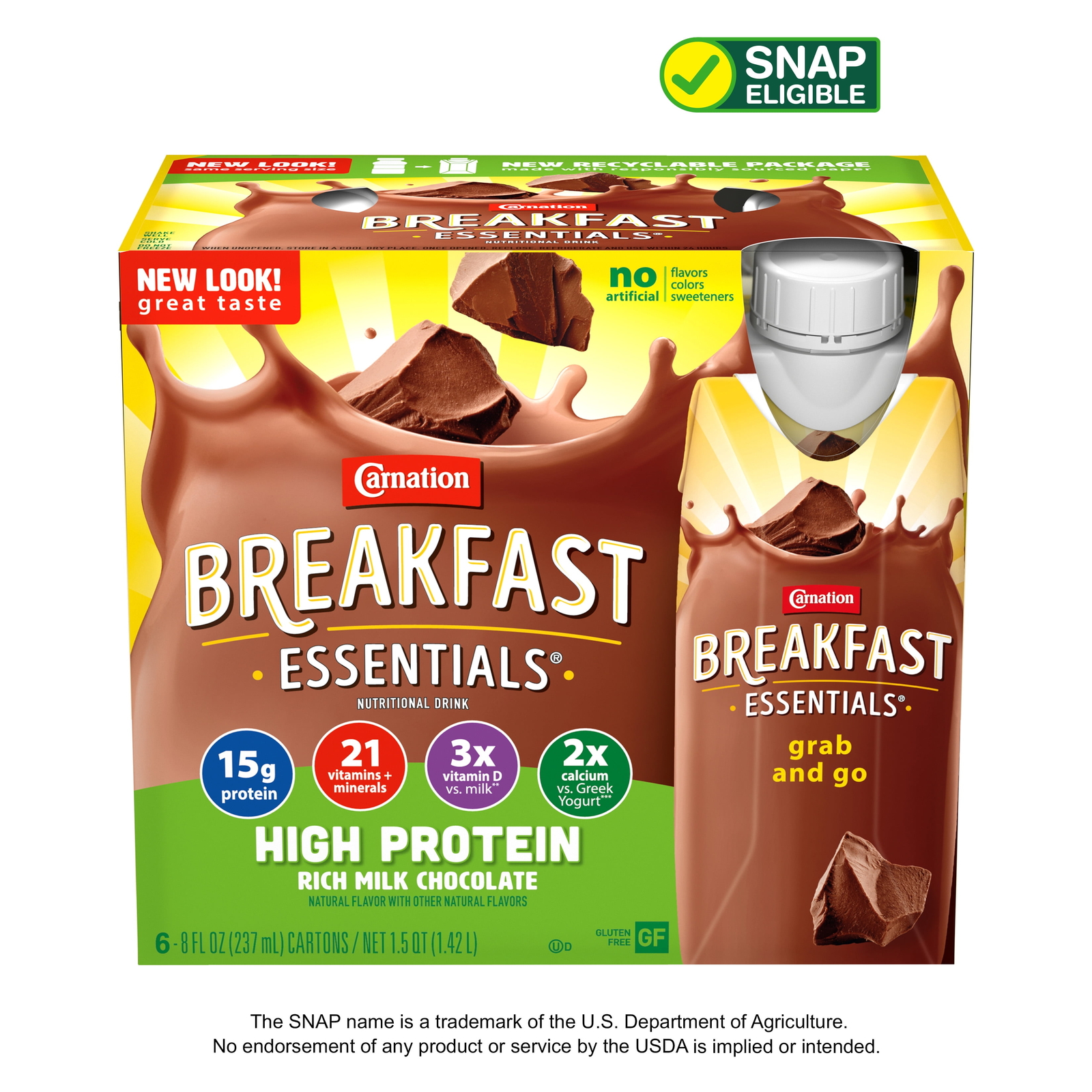 Carnation Breakfast Essentials High Protein Nutritional DrinkRich Milk Chocolate
