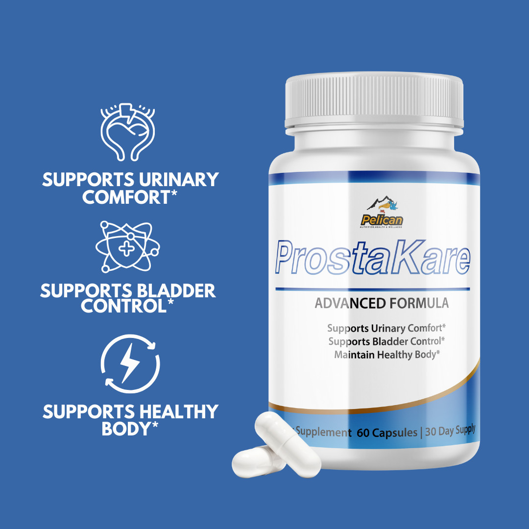ProstaKare- Prostate & Urinary Support- 2 Bottles- 120 Capsules