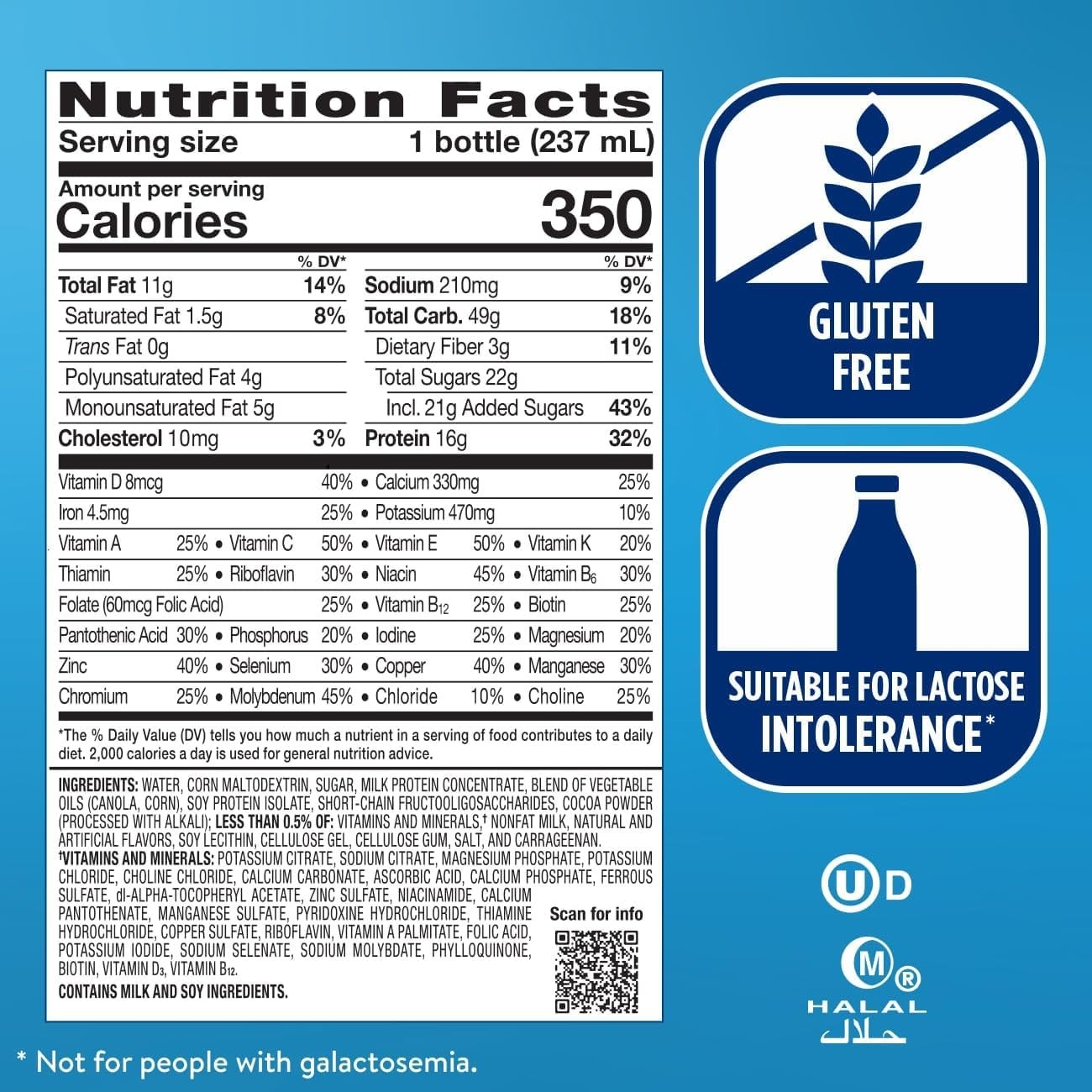 Ensure Plus Milk Chocolate Nutrition Shake with Fiber | Meal Replacement Shake |