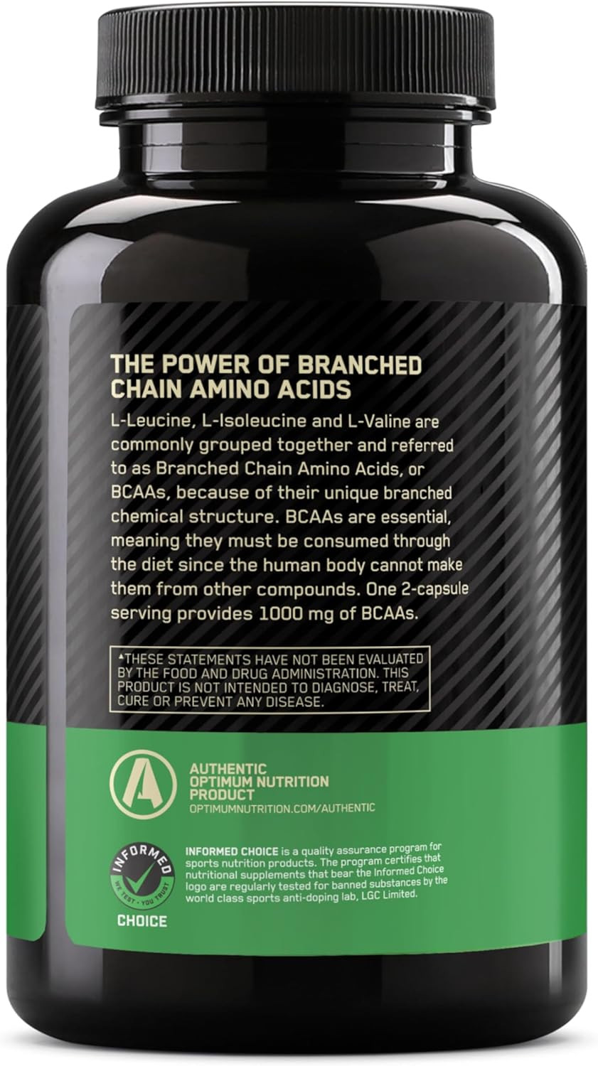 Instantized BCAA Branched Chain Essential Amino Acids Capsules, 1000Mg, 200 C…
