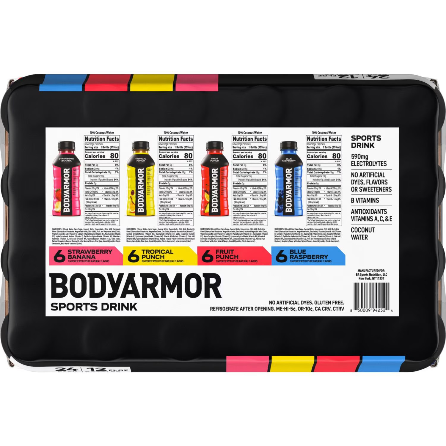 BODYARMOR Sports Drink Variety Pack, 12 fl. oz., 24 pk.