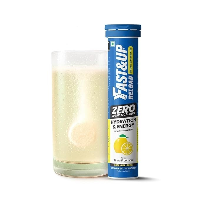 Fast&Up Reload Zero Electrolyte Tablets 25 Ct Lime Lemon Hydration