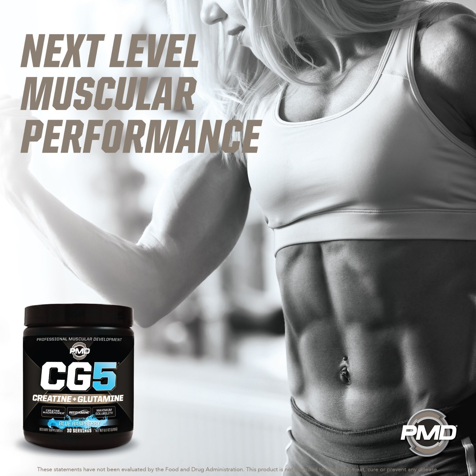 CG5-Creatine/Glutamine Powder-Strength, Power & Recovery-Blue Raspberry 30 serve