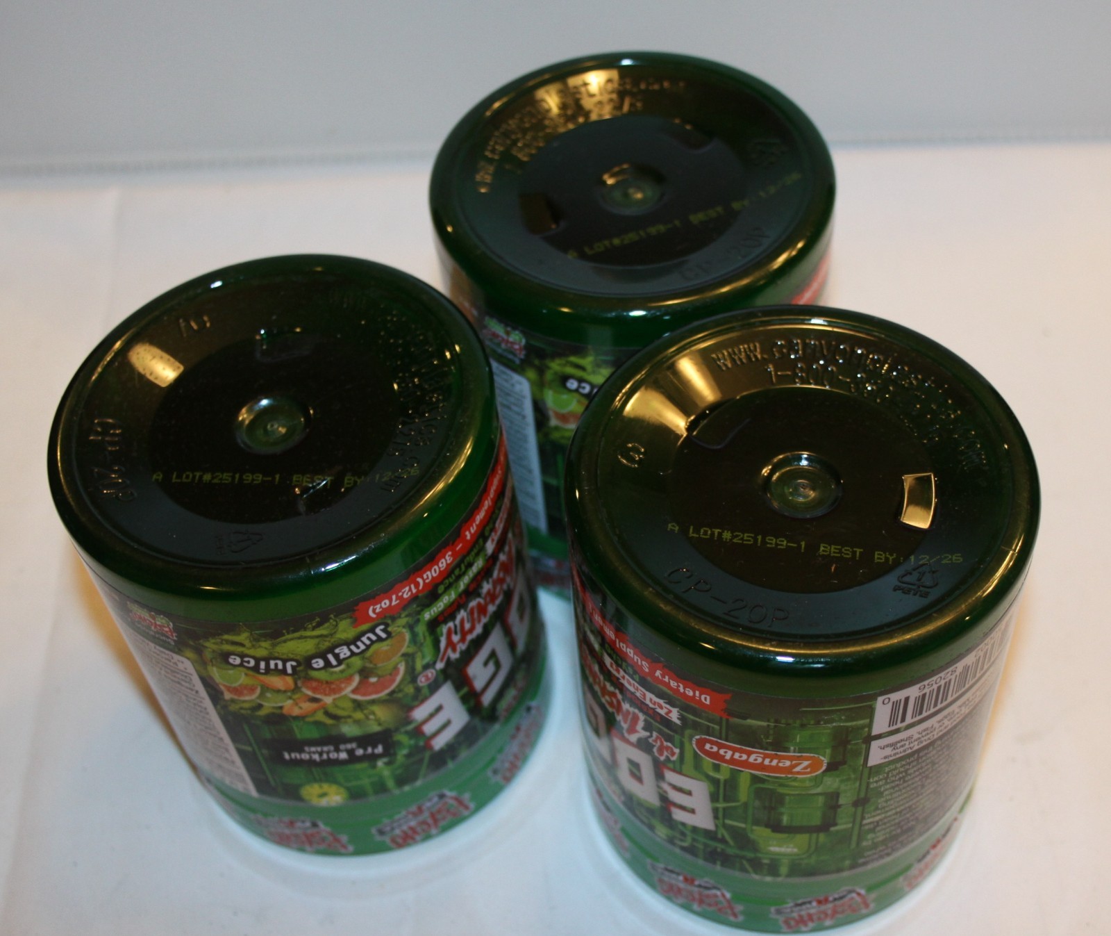 3 pack Psycho Pharma Edge of Insanity Pre Workout Powder 12.7 oz