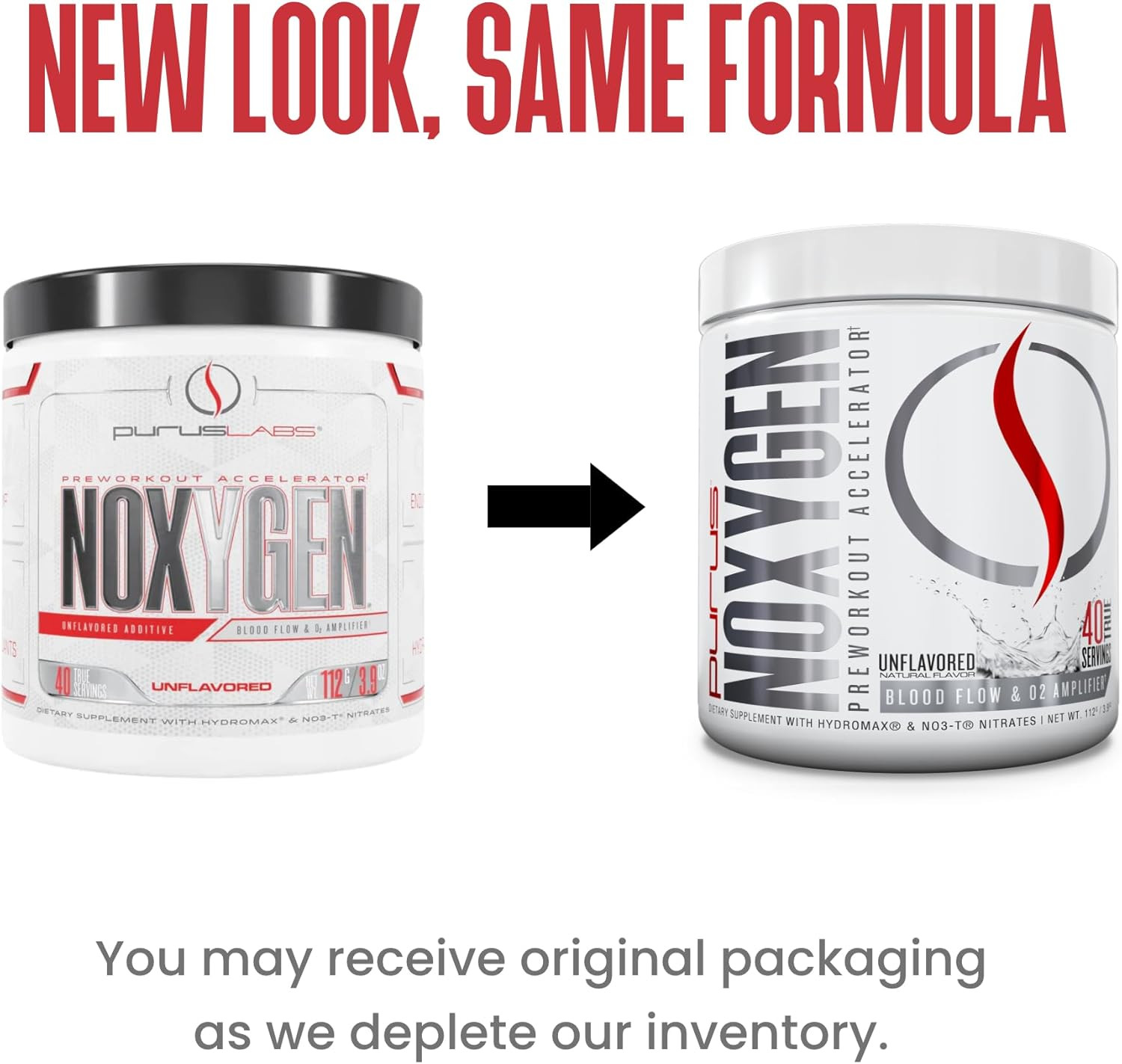 Purus Labs Noxygen Powder Pre-Workout Accelerator | Nitric Oxide Booster & Oxyge