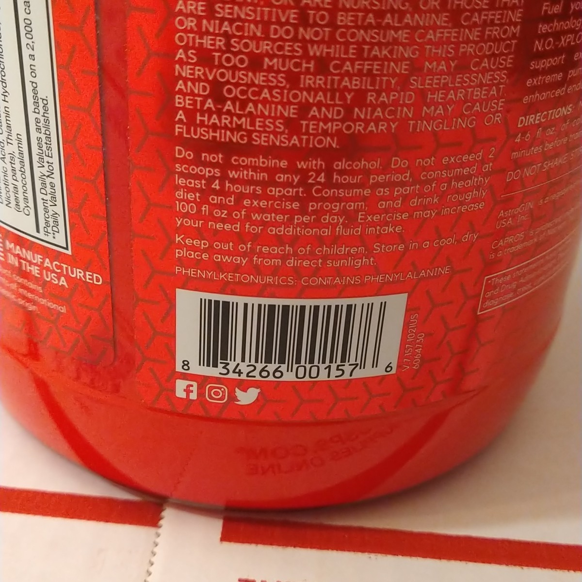 BSN N.O.-XPLODE Pre Workout Powder Energy Supplement Watermelon 60 Servings 2.45