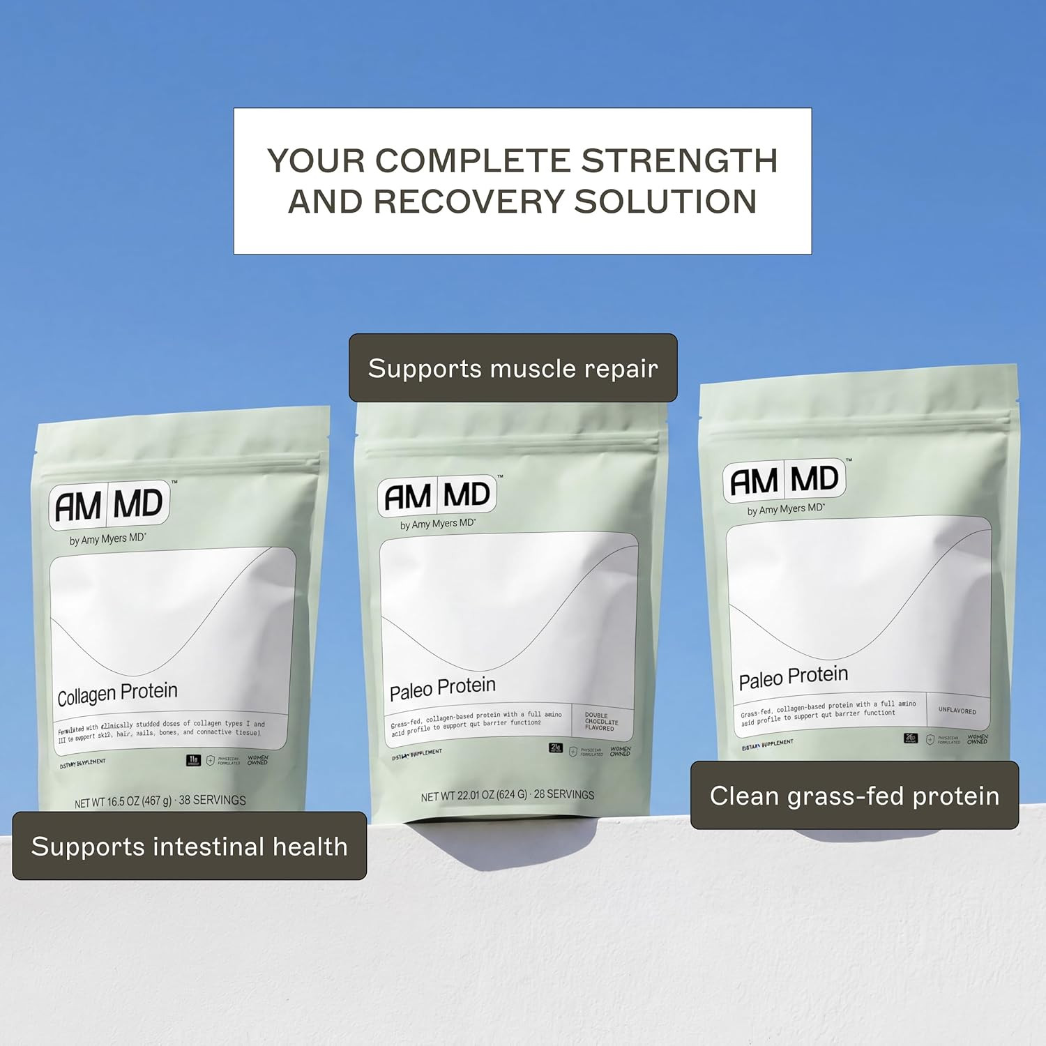 the Myers Way Paleo Protein Unflavored – Supports Gut Barrier Function & Daily P