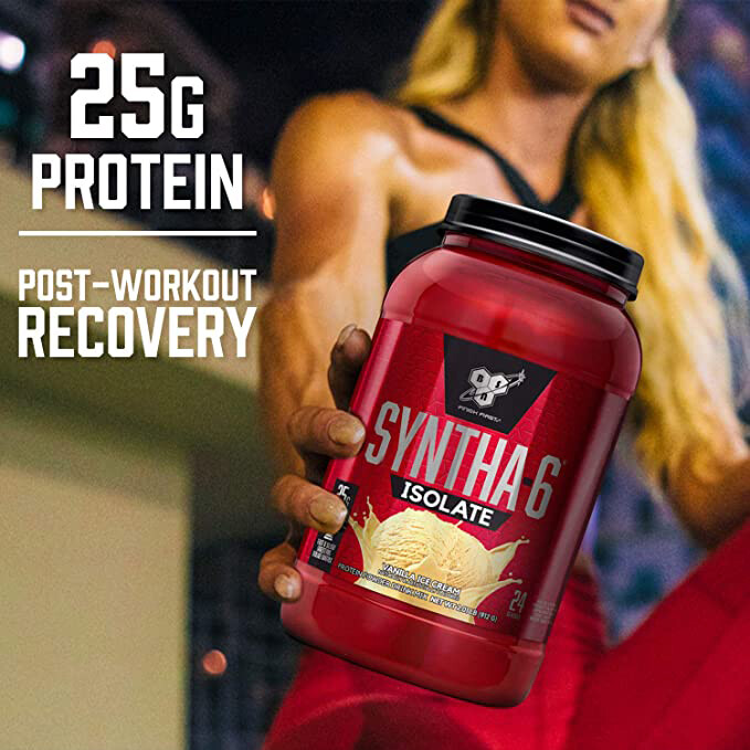 BSN SYNTHA-6 Isolate Protein Powder, Vanilla Ice Cream, 48 Servings
