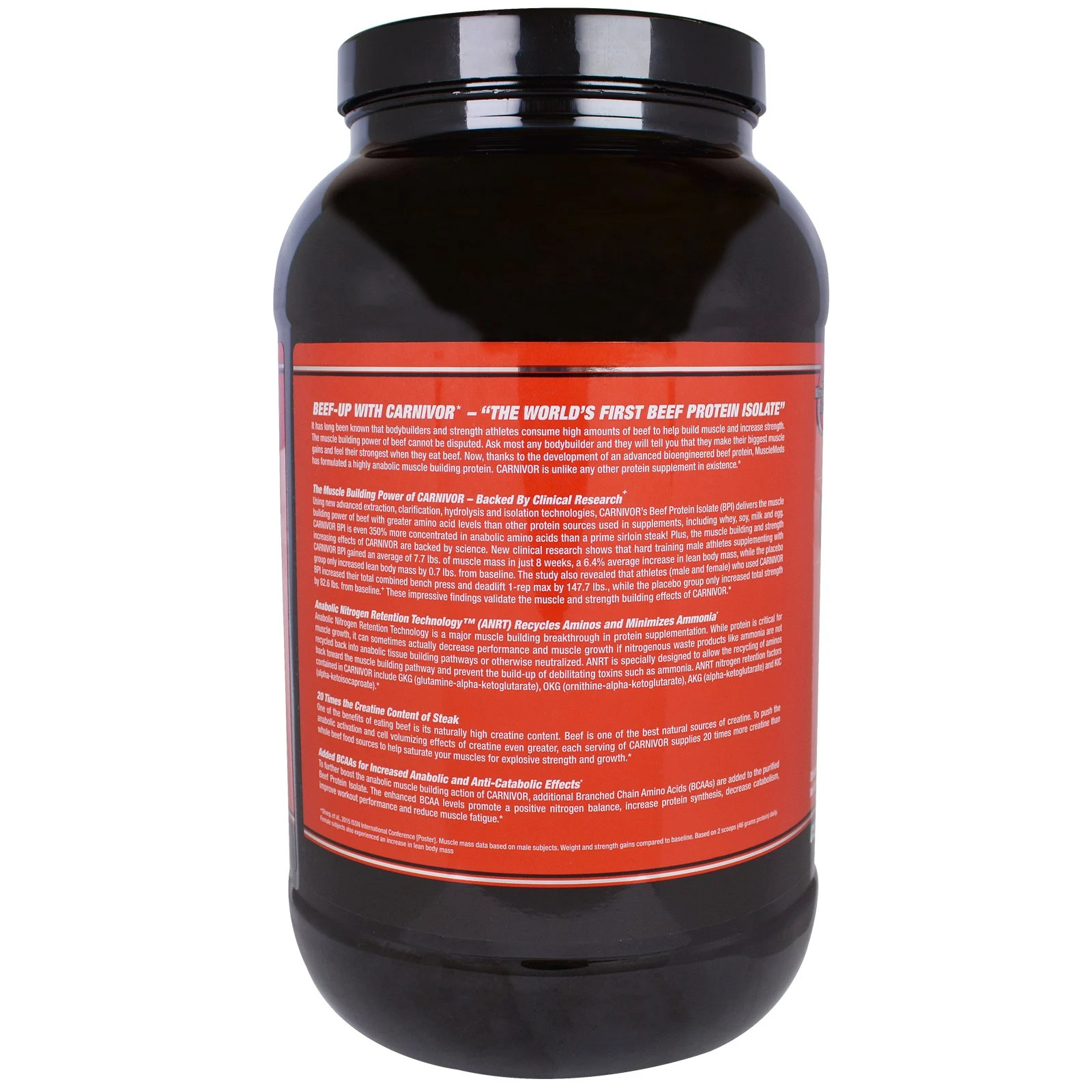 MuscleMeds, Carnivor, Bioengineered Beef Protein Isolate, Chocolate, 2.25 lbs