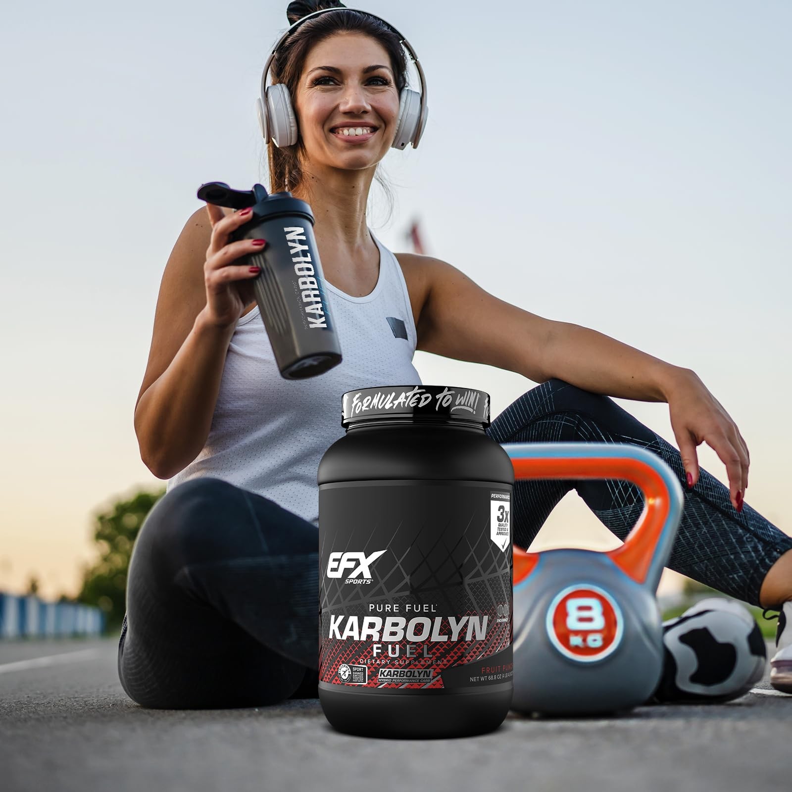 EFX Sports Karbolyn Fuel | FastAbsorbing Carbohydrate Powder | Carb Load, Sus…