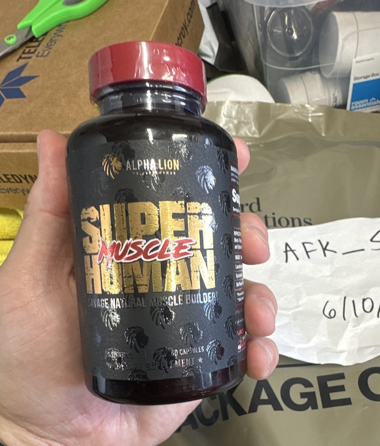 Alpha Lion SuperHuman Muscle Builder Capsules 60 Count