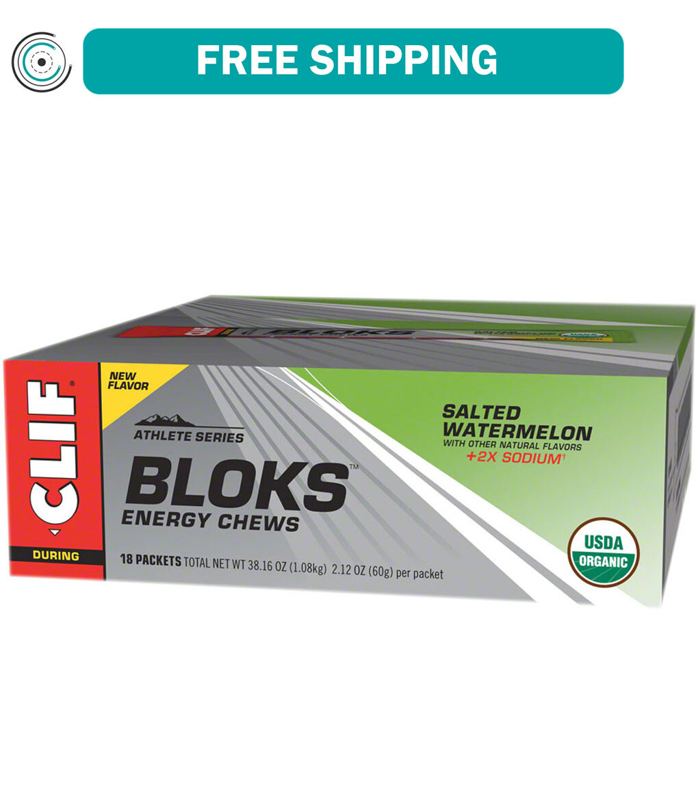 Clif Shot Bloks: Salted Watermelon, Box of 18
