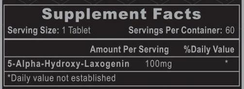 Laxogenin 100mg 60 Tabs Natural Anabolic Muscle Strength Builder LAXO