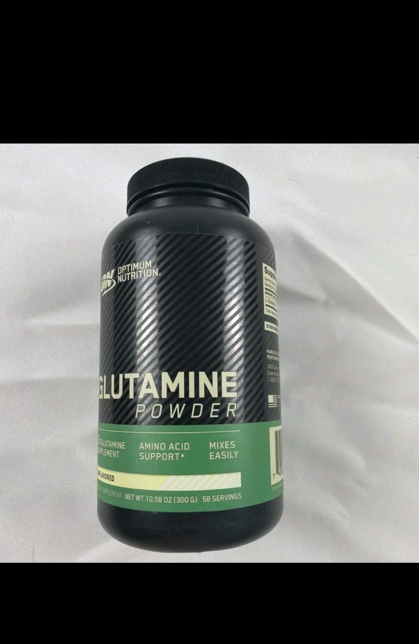 Optimum Nutrition Glutamine Powder Unflavored 10.58 oz 300 g Exp 05 12 2028