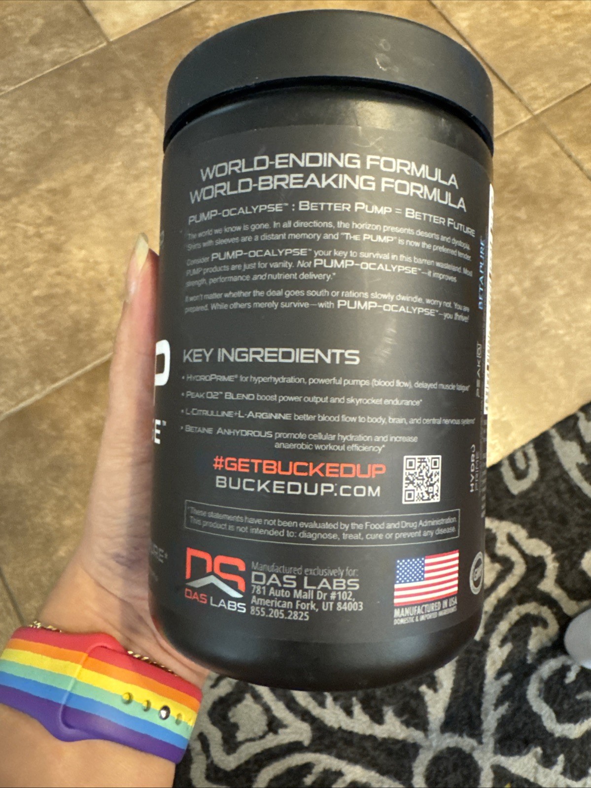 Bucked Up Pump-Ocalypse, Pre-Workout Non-Stim Nitric Oxide Booster – 30 Servings