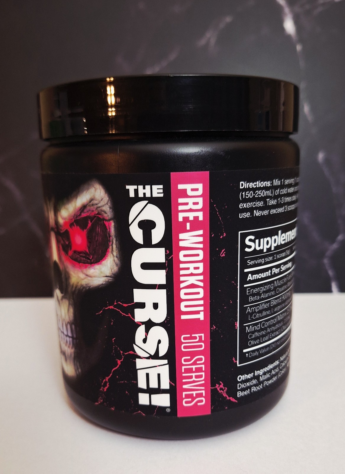 JNX The Curse! Pre-Workout, 50 Serv, 155mg Caffeine, Tropical Storm, 01/2028✨️