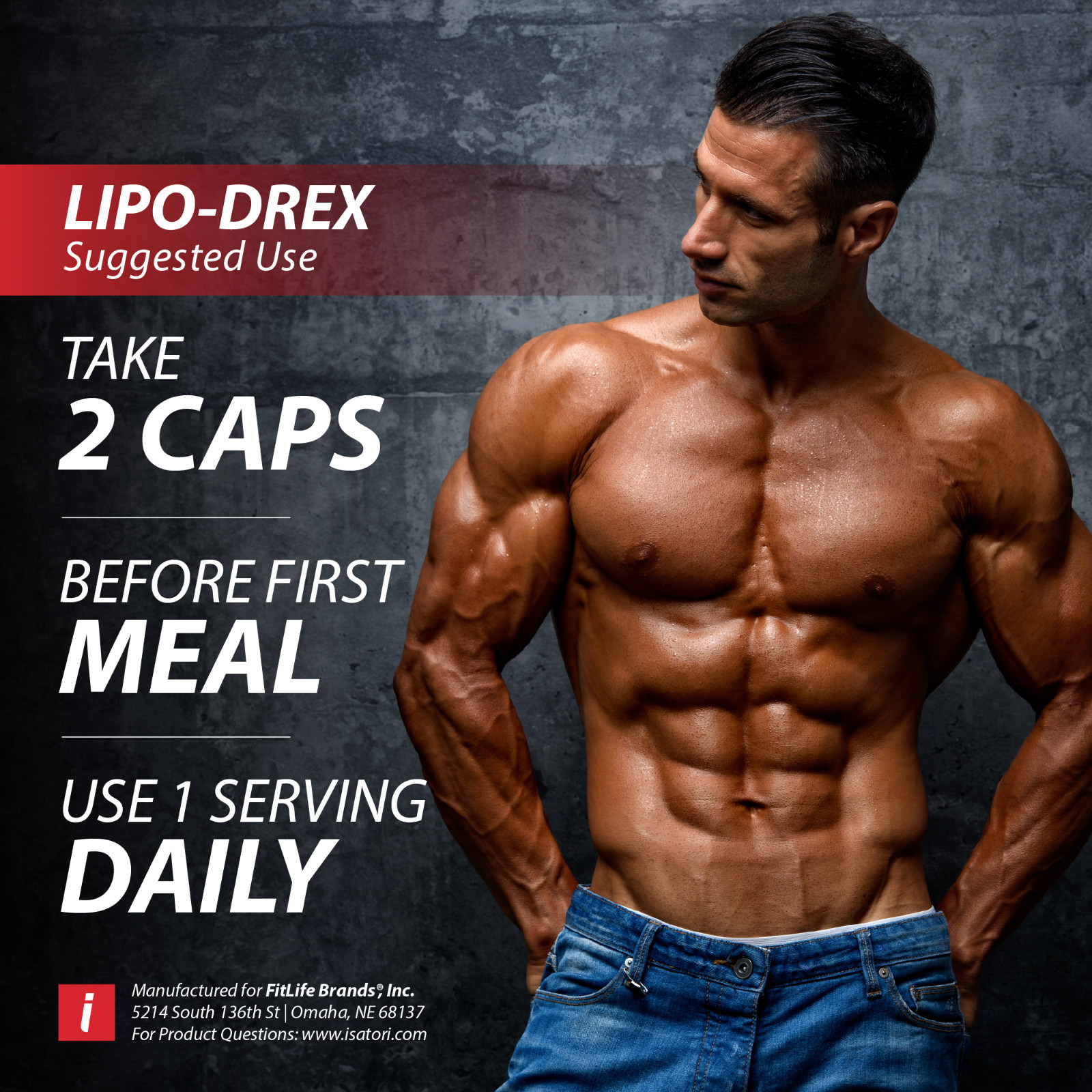 LIPO-DREX Total Body Fat Loss Thermogenic with Muscle Maintenance – 60 Capsules