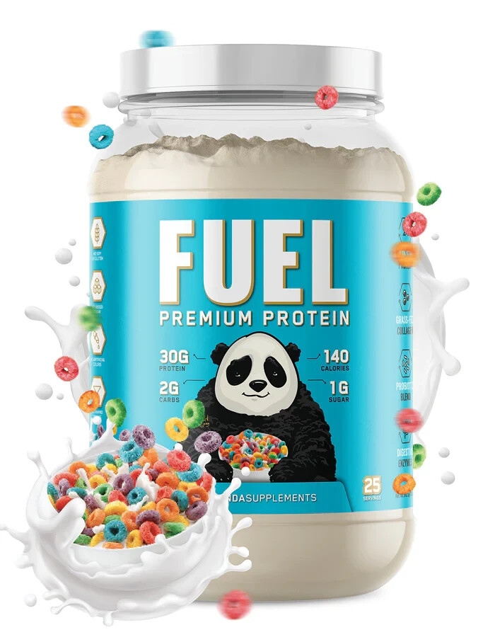 Panda Supps Fuel Premium Whey Casein Collagen Protein Blend 25 Serving 5 Flavors