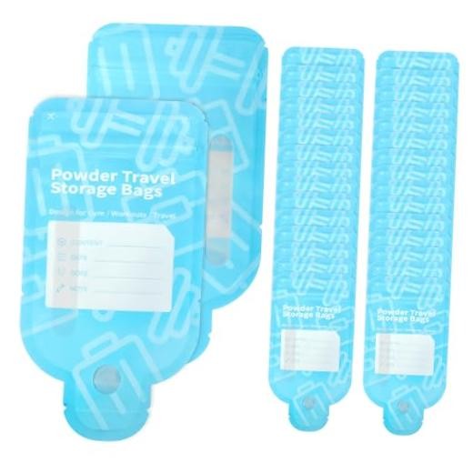 Protein Powder Travel Container BagsPcs Leakproof Bottle-Shaped Disposable 60