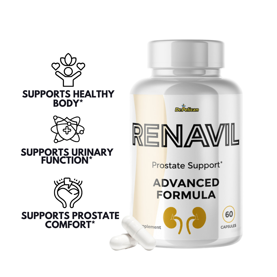 Renavil- Prostate Support- 2 Bottles- 120 Capsules
