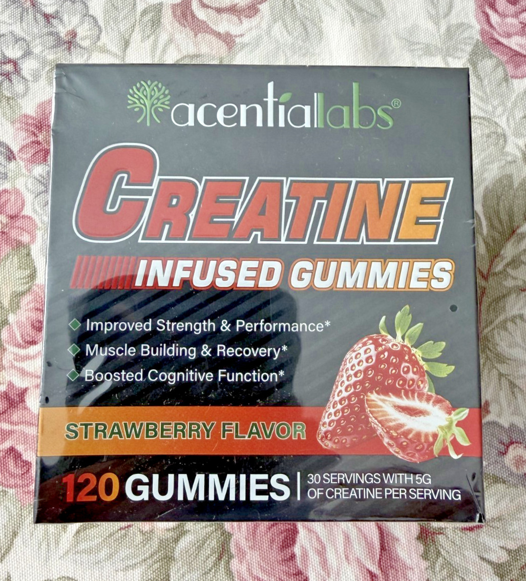 Creatine Monohydrate Gummies for Men & Women ~ 5g Creatine Monohydrate