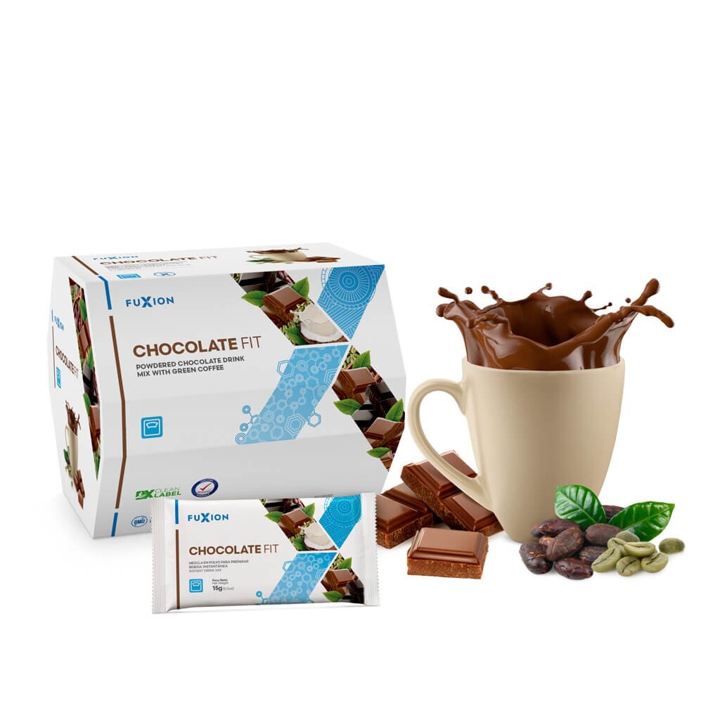 NEW-FuXion CHOCOLATE FIT MANTENTE EN FORMA DELICIOSAME-14 Sticks-FREE SHIPPING!!