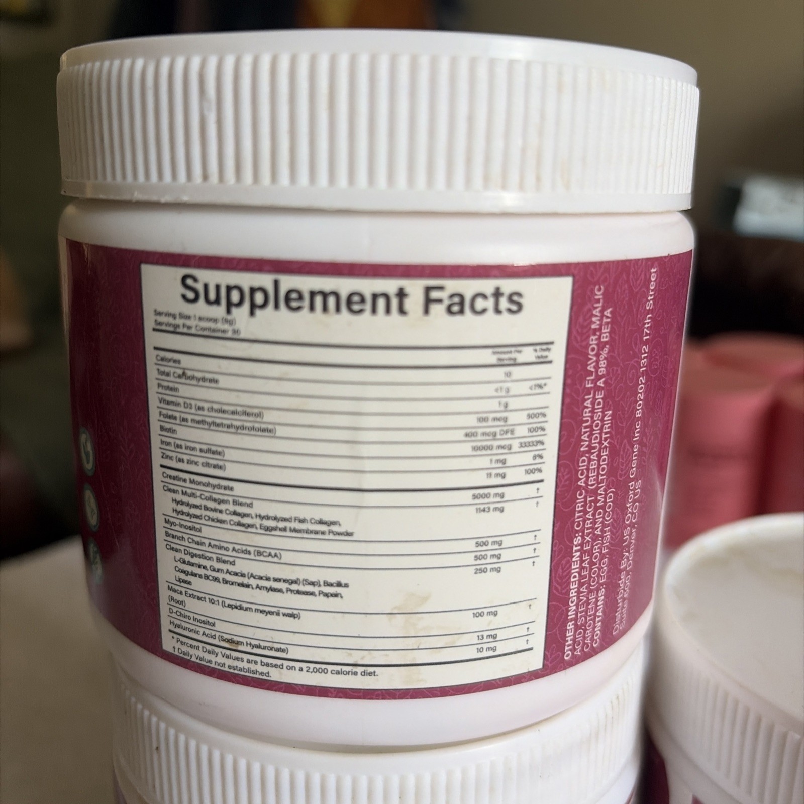 Women’s Creatine Powder + Collagen, L-Glutamine, BCAAS 5000mg Creatine per scoop