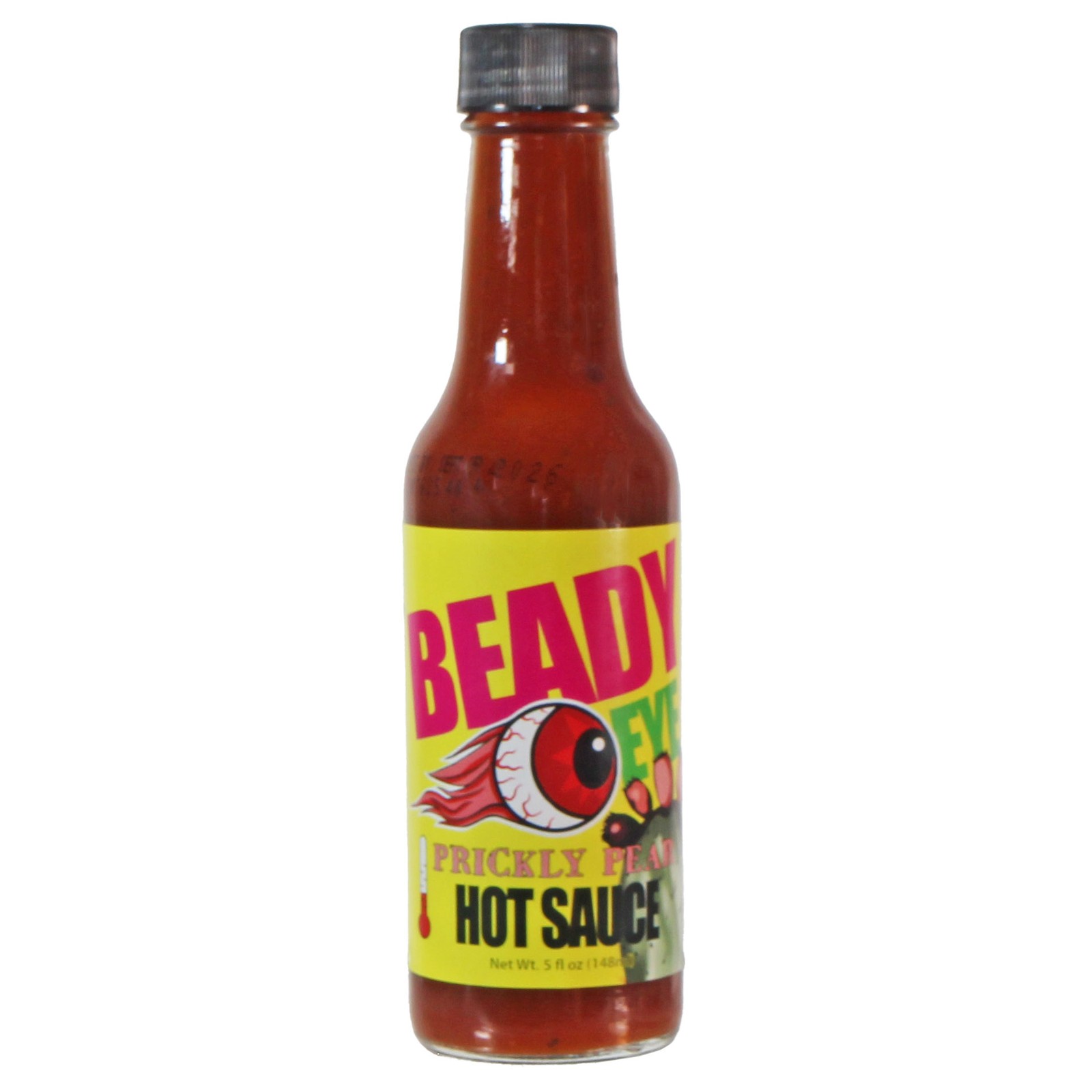 Beady Eye Prickly Pear Hot Sauce – All-Natural, Gluten-Free, Low Sodium, 5oz