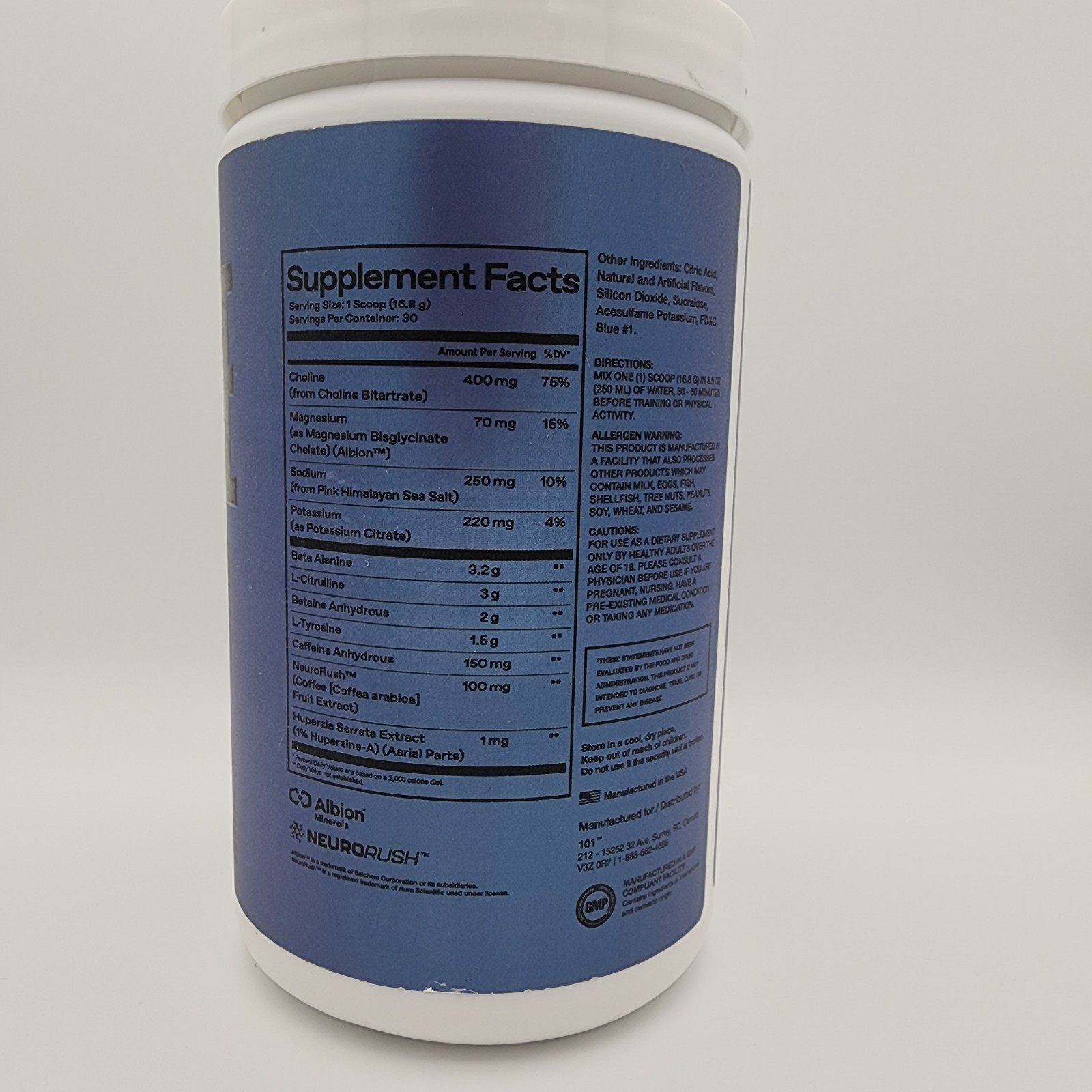 ONE OF ONE Sport Pre-Workout – Clean Energy & Focus with NeuroRush – Bombsicle