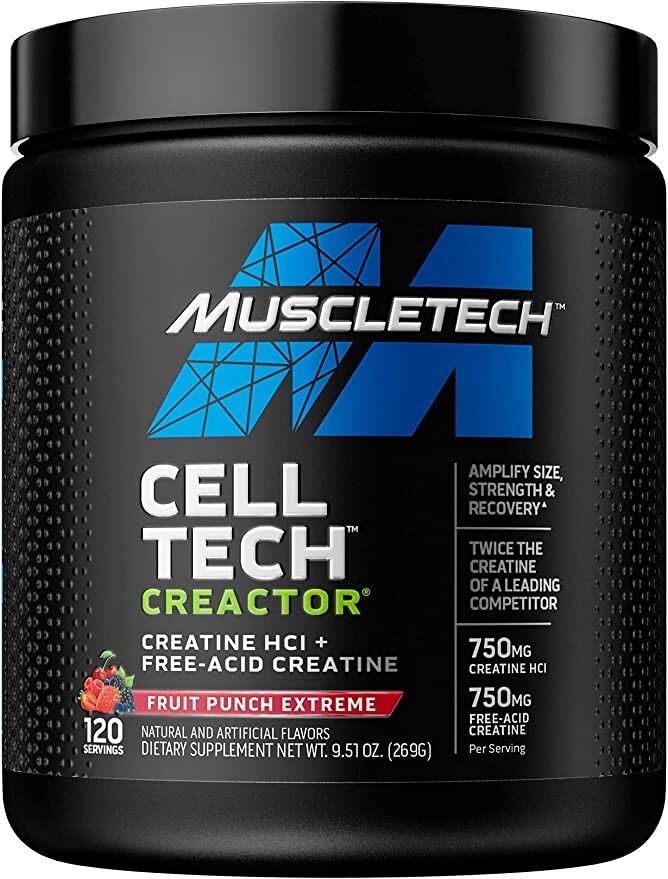 Creatina HCI  En Polvo Para Crecimiento Muscular Ultra Pura -120 Porciones